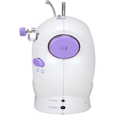 Mini máquina de costura ajustável de 2 velocidades com fio duplo portátil máquina de costura multifuncional