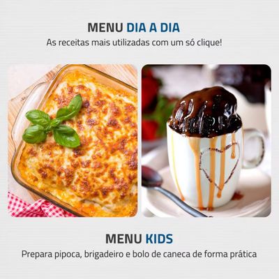 Micro-ondas Mondial MO-02-34-W com 10 Ajustes de Potência e Função Tira Odor Branco / 220V