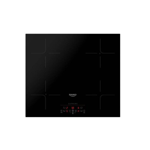 Cooktop de Indução Dako Supreme 4 Bocas Vitrocerâmico Touch Screen 220v