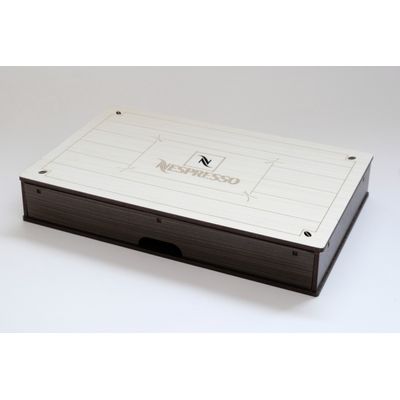 Caixa Porta Cápsulas Café Nespresso com Gaveta Mdf 31x20x5cm