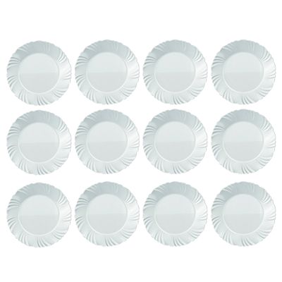 Prato de Sobremesa Duralex Opaline Pétala 19,5 cm 24 Unidades - Nadir