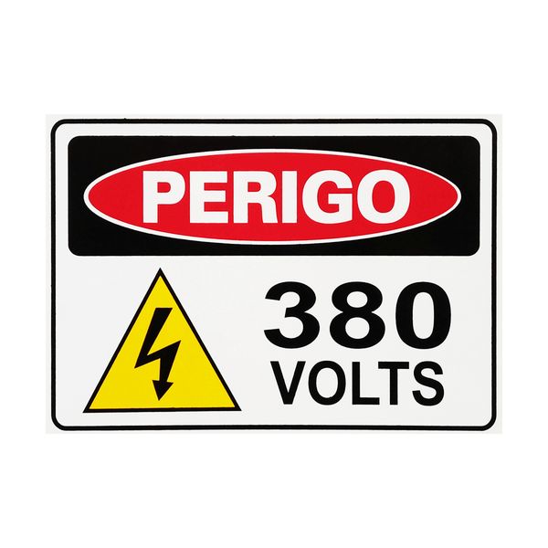 Placa De Sinalização Perigo 380 Volts 30x20 Acesso - S-217/4 F9e Placa De Sinalização Perigo 380 Volts 30x20 Acesso - S-217/4 F9e