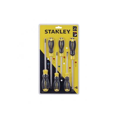 Chave Fenda Emborrachado Stanley Jg 06Pcs Blister