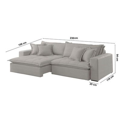 Sofá Zen Veludo 02 Módulos 90 Cm B25 Meu Sofá Online B026 Veludo Prata