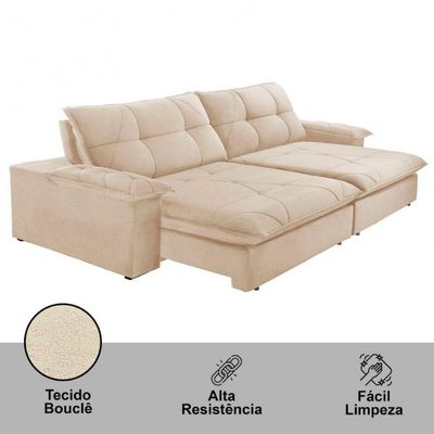 Sofá Gaia Linho 02 Módulos 90 Cm B25cm Meu Sofá Online A294 Linho Creme