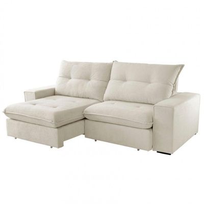 Sofá Athenas Linho 02 Módulos 100 Cm B25cm Meu Sofá Online A302 Linho Branco