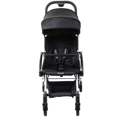 Carrinho de Bebê Burigotto Up Dobrável para Passeio Até 15kg Preto com Metal Prata