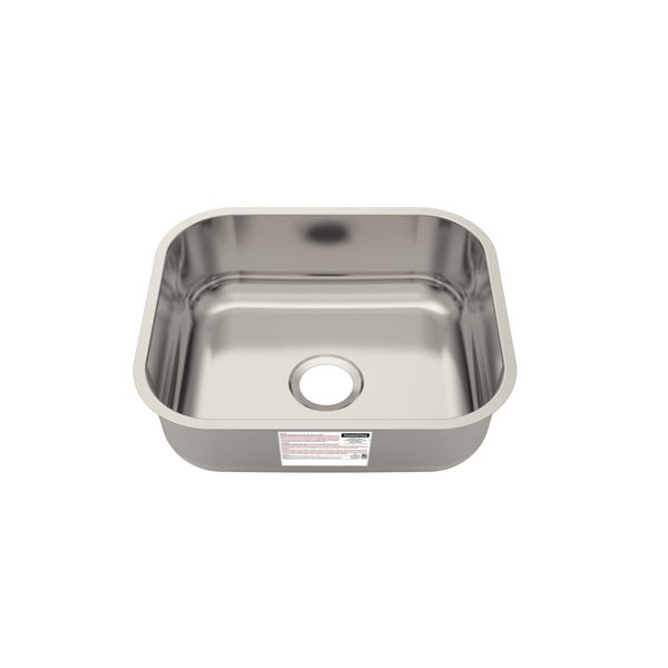 Cuba de Embutir Tramontina 40 x 34 x 14 cm Basic 40 BL Standard em Aço Inox Sem Válvula