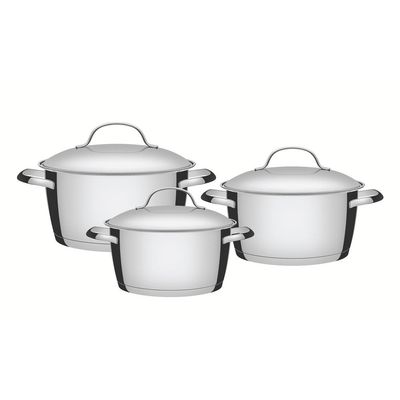 Jogo De Panelas Aço Inox Allegra 5 Peças Tramontina