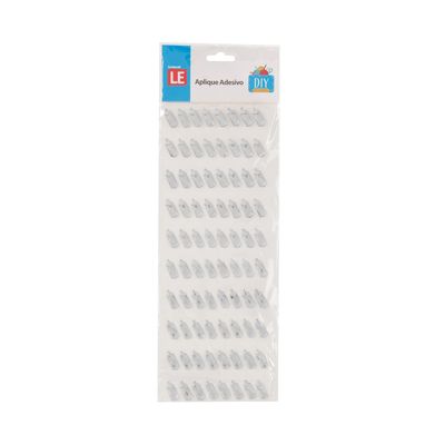 Adesivo Le Mamadeira 18mm com 80 Unidades Cores Diversas - Item Sortido