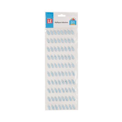 Adesivo Le Mamadeira 18mm com 80 Unidades Cores Diversas - Item Sortido