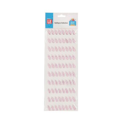 Adesivo Le Mamadeira 18mm com 80 Unidades Cores Diversas - Item Sortido