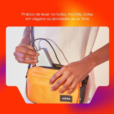 Carregador Portátil Geonav PB20K20WSG 20000 mAh com USB-A e USB-C para Celulares e Dispositivos Eletrônicos Cinza
