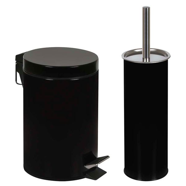 Conjunto Ágata Lixeira 3 Litros e Escova para Higienização de Vaso Sanitário Pre Conjunto Ágata Lixeira 3 Litros e Escova para Higienização de Vaso Sanitário Pre