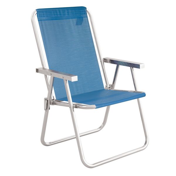 Cadeira Alta Conforto Total Alumínio Sannet Azul
