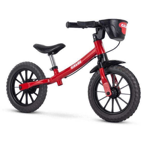 Bicicleta Infantil Sem Pedal Balance Equilíbrio Nathor Caloi Vermelho