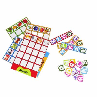 Jogo Bingo Legal - Letras e Palavras - Madeira - Marcio Artesanatos