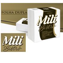 Guardanapo Mili Bistrô Folha Dupla   30 x 29,5 cm     16 pacotes c/ 50 unidades