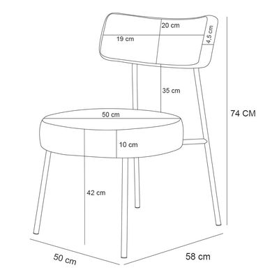 Poltrona Decorativa Para Sala De Estar Base Fixa Londres L02 Couríssimo Camel Linho Bege - Lyam