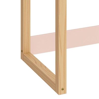 Mesa Infantil Zoe Rosa Fosco/madeira Natural - Reller Móveis Rosa Fosco/madeira Natural