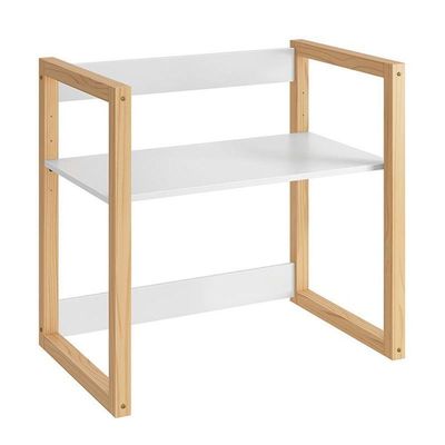 Mesa Infantil Zoe Branco Fosco/madeira Natural - Reller Móveis Branco Fosco/madeira Natural