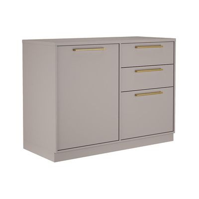 Cozinha Completa Itatiaia Essence 4 peças com 8 portas e 4 gavetas 223cm de largura Cinza