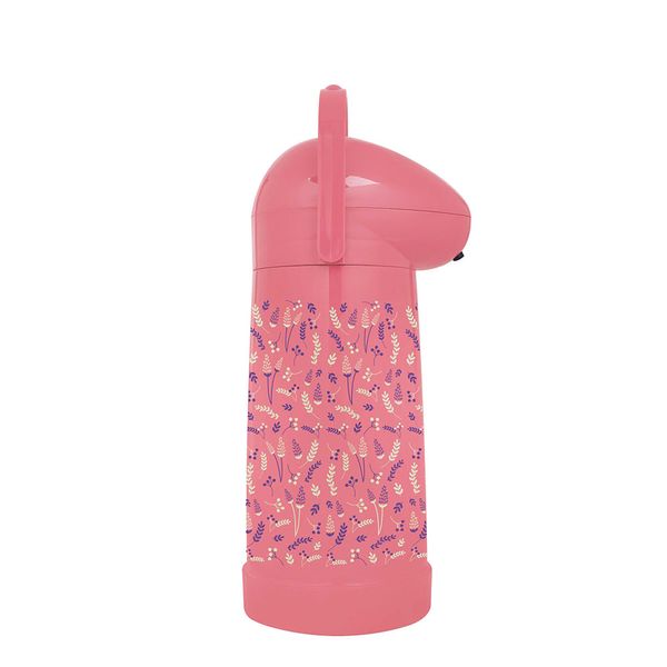 Garrafa Térmica Pressão Nobile Decorada Pêssego 1L Garrafa Térmica Pressão Nobile Decorada Pêssego 1L