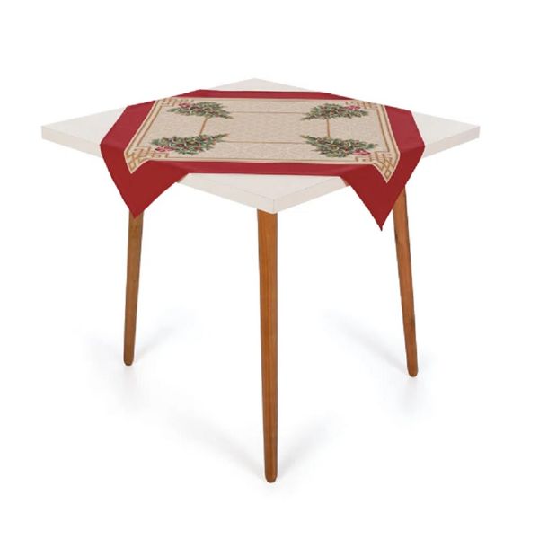 Toalha Cha Natal 78x78cm Pinheiro Decor Karsten
