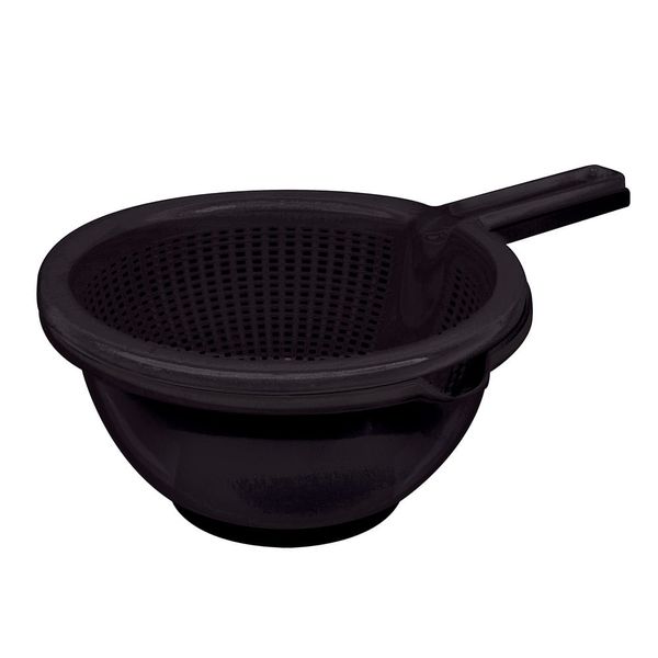 Conjunto Peneira e Tigela Plástica Preto Conjunto Peneira e Tigela Plástica Preto
