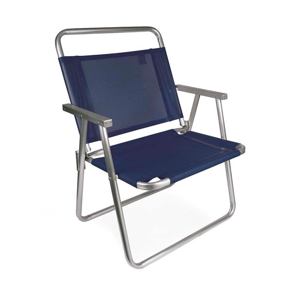 Cadeira Oversize Alumínio Azul