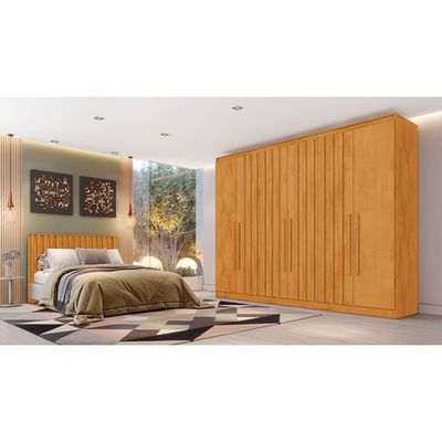 Guarda-Roupa Europa Mademarques Sicilia 2 Portas e 4 Gavetas 210cm Peroba