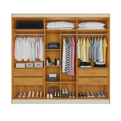 Guarda-Roupa Europa Mademarques Sicilia 2 Portas e 4 Gavetas 210cm Peroba
