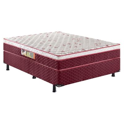 Cama Box Casal Hellen Strong 62x138x188cm Bordô n/a