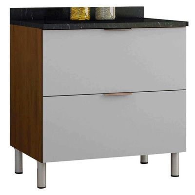 Cozinha Completa Rubi com 6 Portas 2 Gavetas e 4 Prateleiras Bartira n/a