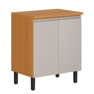 Cozinha Completa Itatiaia Ideale 5 Peças com 12 Portas 2 Gavetas 260cm Cinamomo/Off White