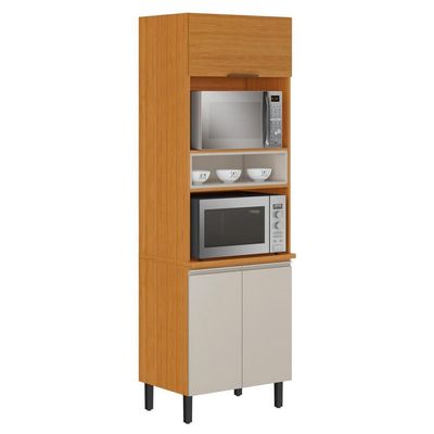 Cozinha Completa Itatiaia Ideale 5 Peças com 12 Portas 2 Gavetas 260cm Cinamomo/Off White
