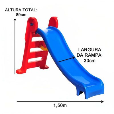 Kit Pula Pula 1,40m + Piscina De Bolinhas 1,00m + 500 Bolinhas + Escorregador Médio + Gangorra 1 L