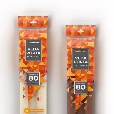 Veda Porta Rolinho 100Cm Marrom Comfort Door Protetor Impermeável Vedação Frestas Contra Inseto Poeira Ruido