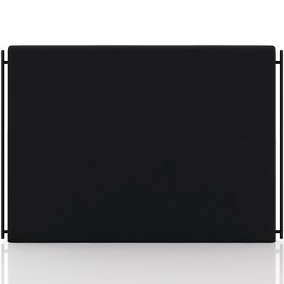 Cabeceira Cama Box King 195cm Estofada Goya P05 Veludo Preto - Lyam Decor