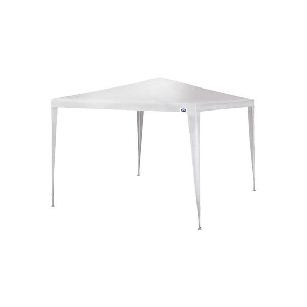 Gazebo Poliester Oxford Branco com Silvercoating 3m x 3m Gazebo Poliester Oxford Branco com Silvercoating 3m x 3m