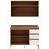Cozinha Compacta Genialflex Girassol com 4 Portas, 3 Gavetas e 3 Prateleiras 120cm de largura Ébano com Off White
