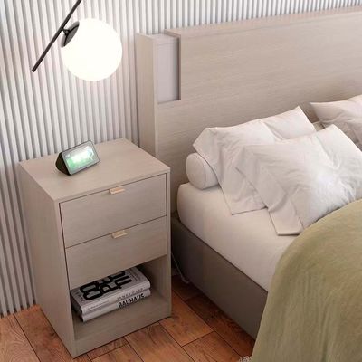 Cabeceira para Cama Box Casal e Queen Diplomata com Revestimento em Finish Foil Bartira Avelã