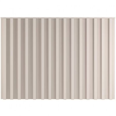 Cabeceira Casal/Queen Size Móveis Europa Vitória Ripada com Detalhes em Baixo Relevo - 166cm de largura Off White