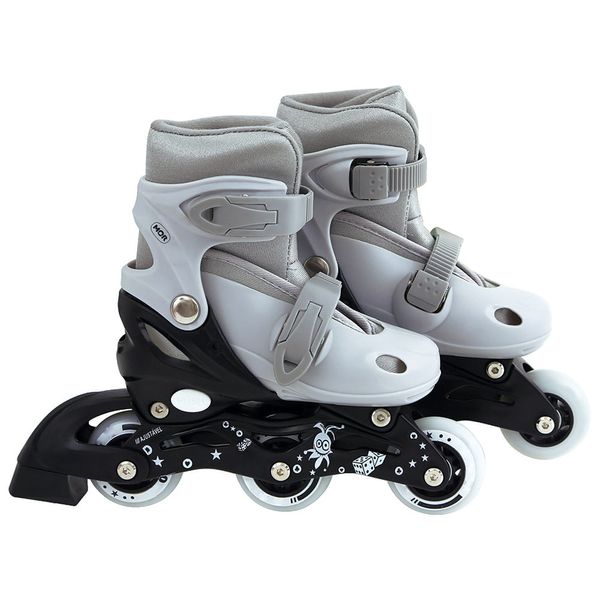 Roller Infantil Cinza - Tamanho P 30-33 Roller Infantil Cinza - Tamanho P 30-33