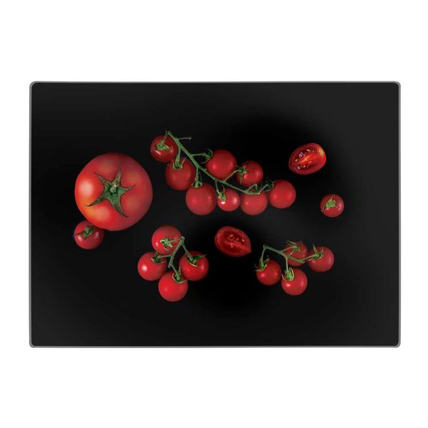 Tábua de Vidro para Corte Retangular 25cm x 35cm - tomate Tábua de Vidro para Corte Retangular 25cm x 35cm - tomate