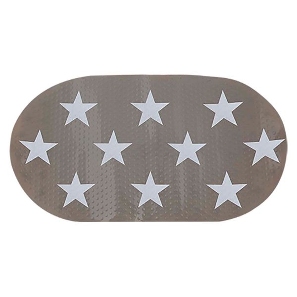 Tapete PVC Para Banho Estrela Cinza Tapete PVC Para Banho Estrela Cinza