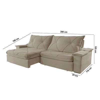 Sofá Apollo Veludo 02 Módulos 120 Cm B25cm Meu Sofá Online B002 Veludo Capuccino