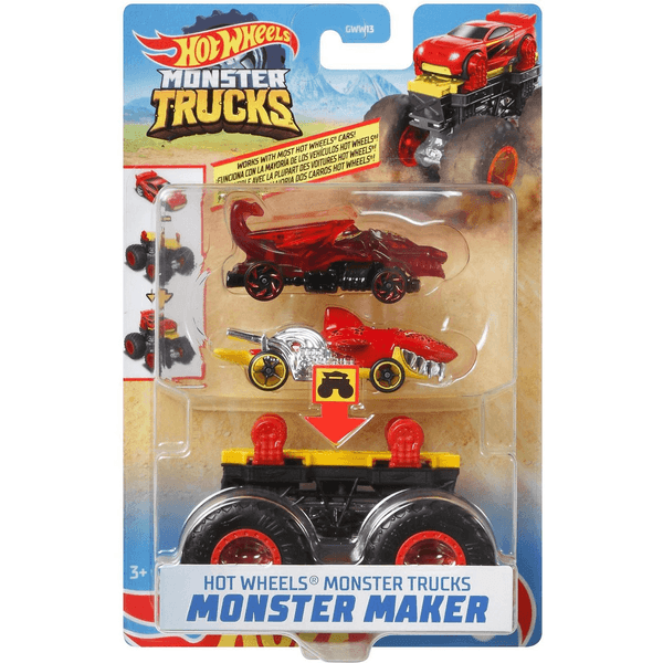 Hot Wheels Monster Trucks Monster Make - MONSTER TUBARAO/ESCORPIAO Mattel