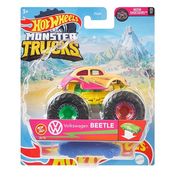 Hot Wheels Básico 1:64 Monster Trucks - VW BEETLE Mattel