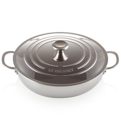 CAÇAROLA LE CREUSET BUFFET SIGNATURE 3-PLY AÇO INOX 30CM 96600730000100